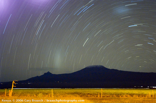 Mt Kilimanjaro at night