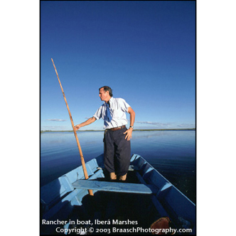 Rancher in boat