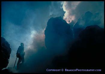 Volcanoes. Volcanologist.\, Earth Science. Geology. Man and nature. Challenge