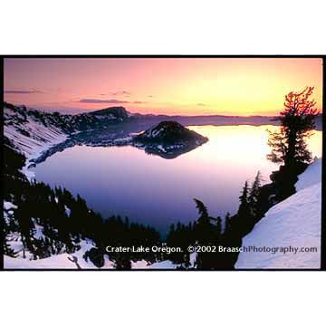 Crater Lake at dawn